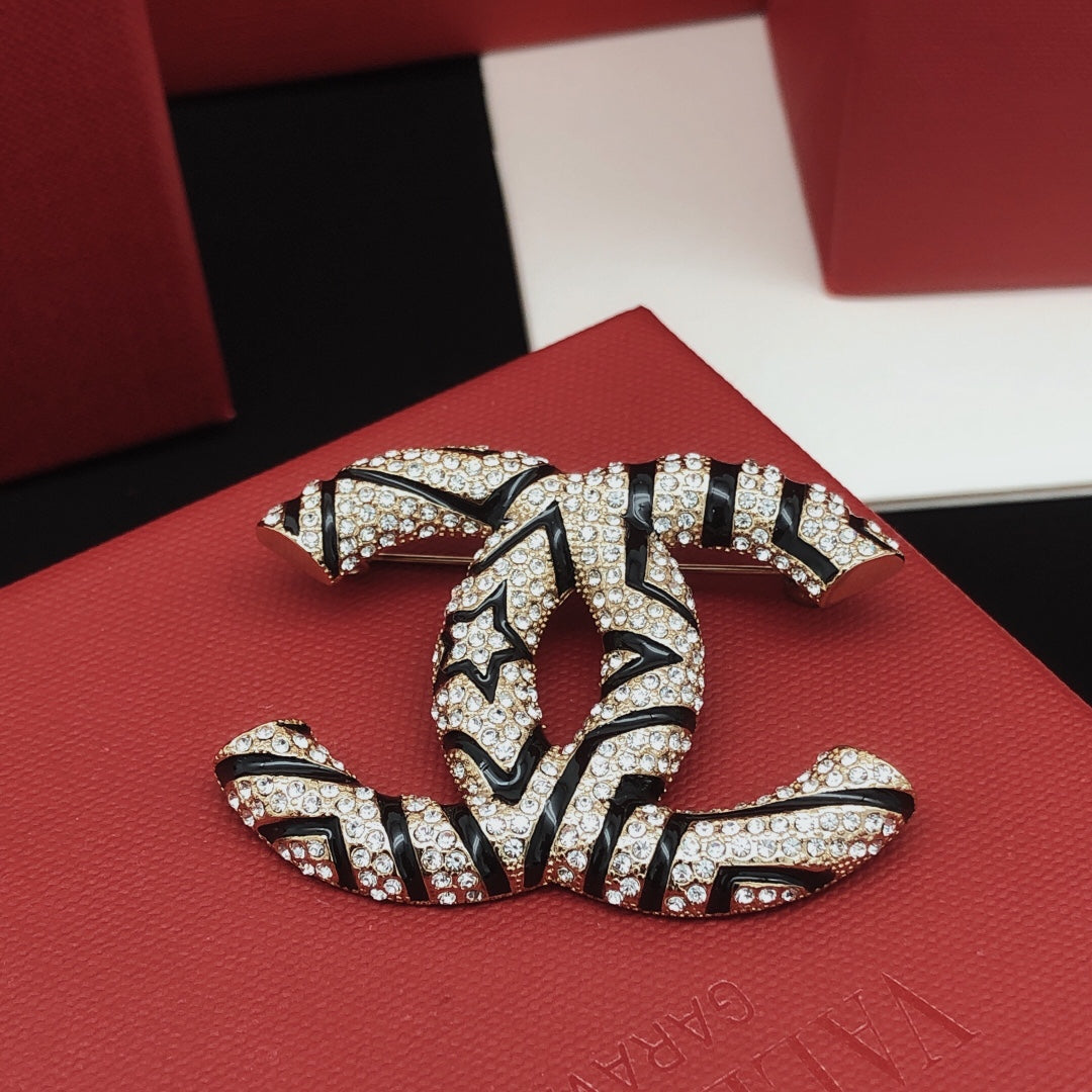 Chanel Enamel Black Star Brooch - album image 5