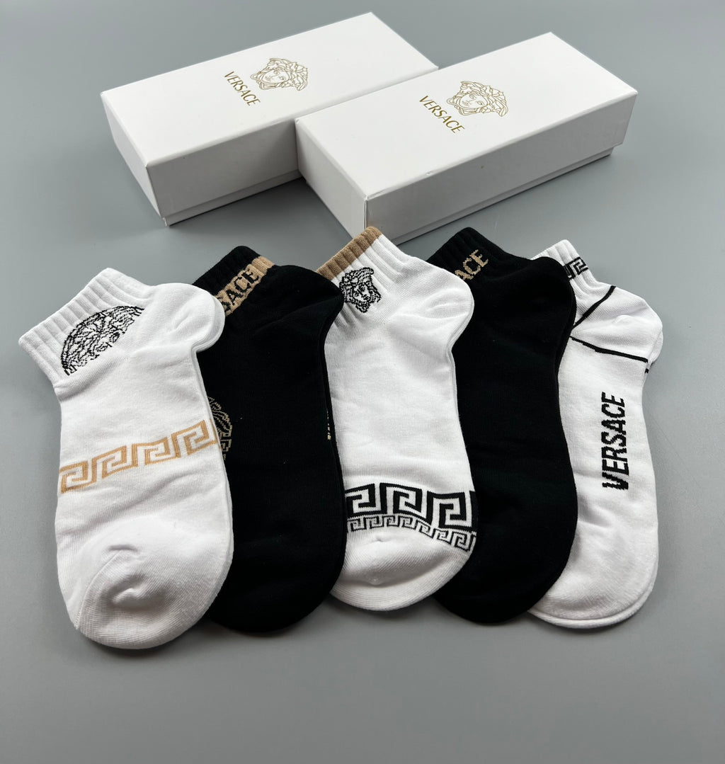 Versace cuff medusa assortment ankle socks - view 8