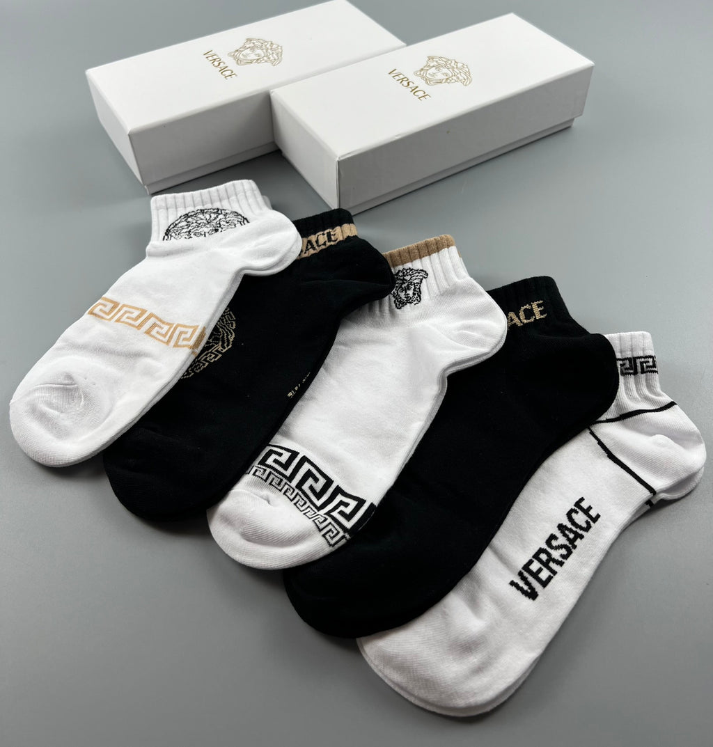 Versace cuff medusa assortment ankle socks - view 7