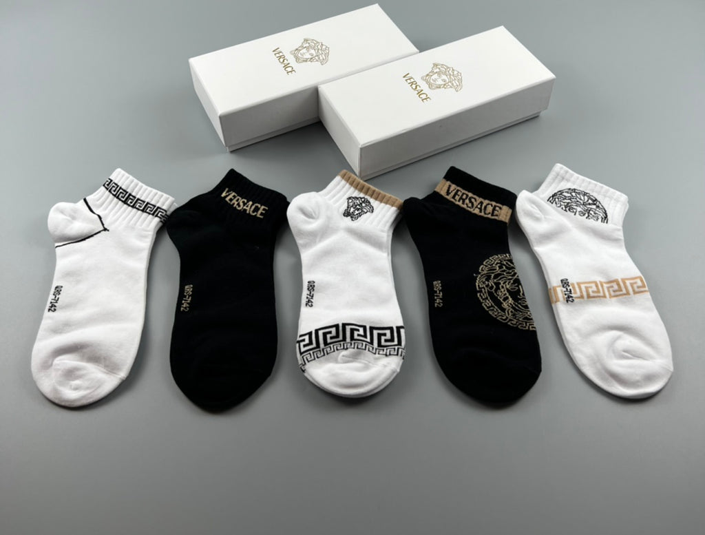 Versace cuff medusa assortment ankle socks - view 3