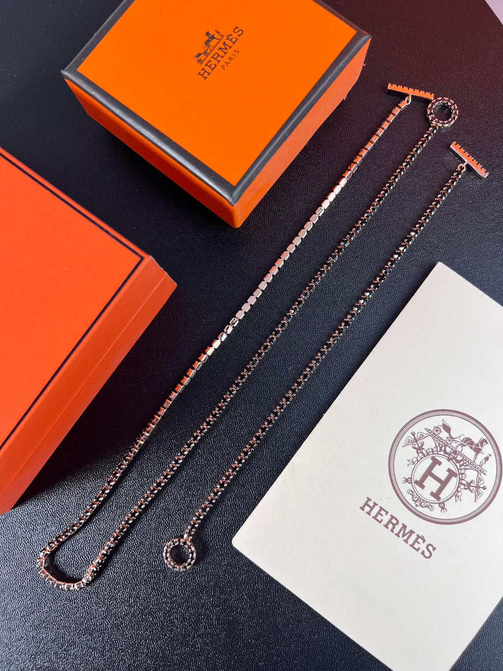 Hermès Silver-Tone Toggle Anchor-Chain Necklace - album image 8