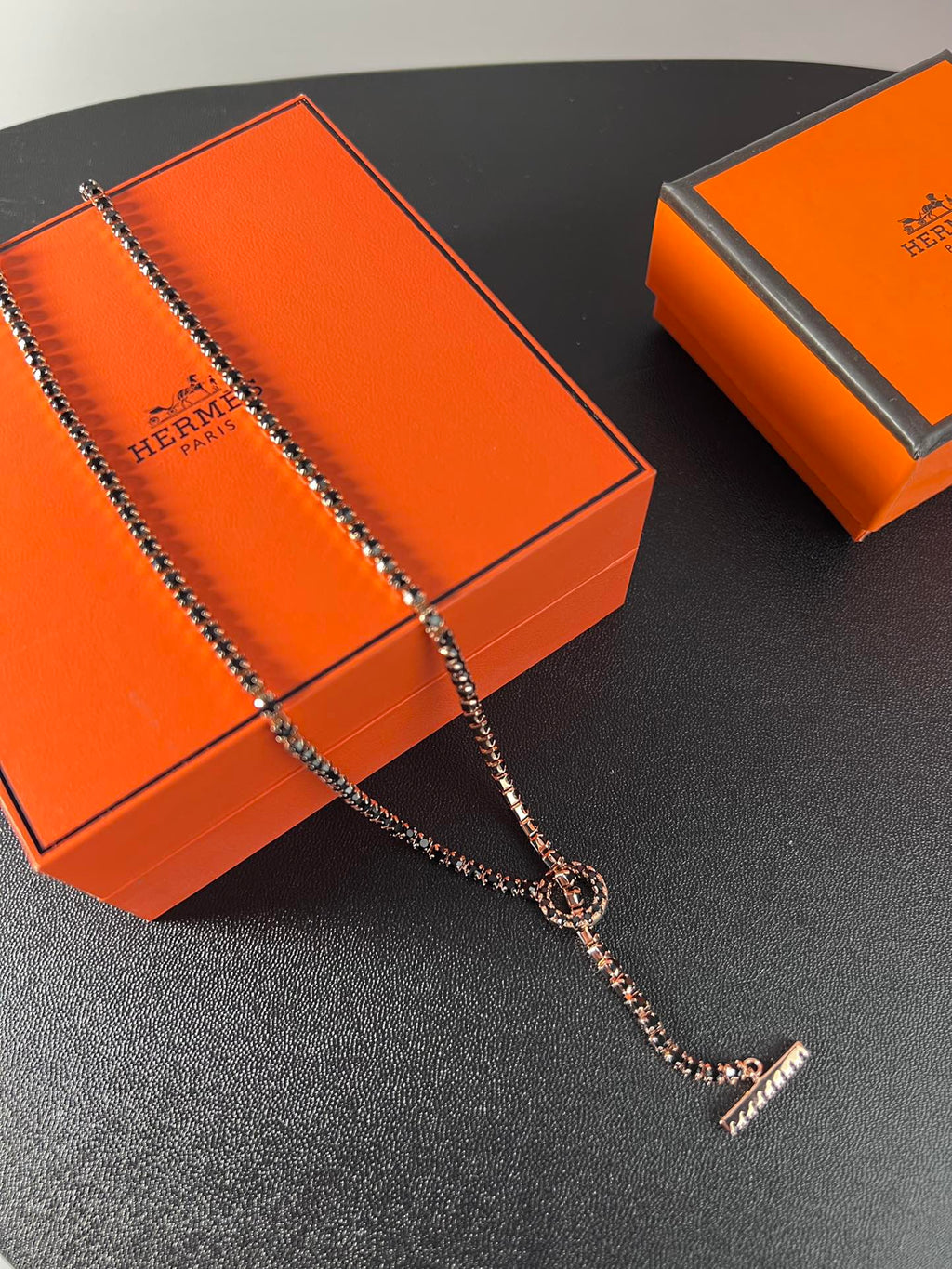 Hermès Silver-Tone Toggle Anchor-Chain Necklace - album image 5