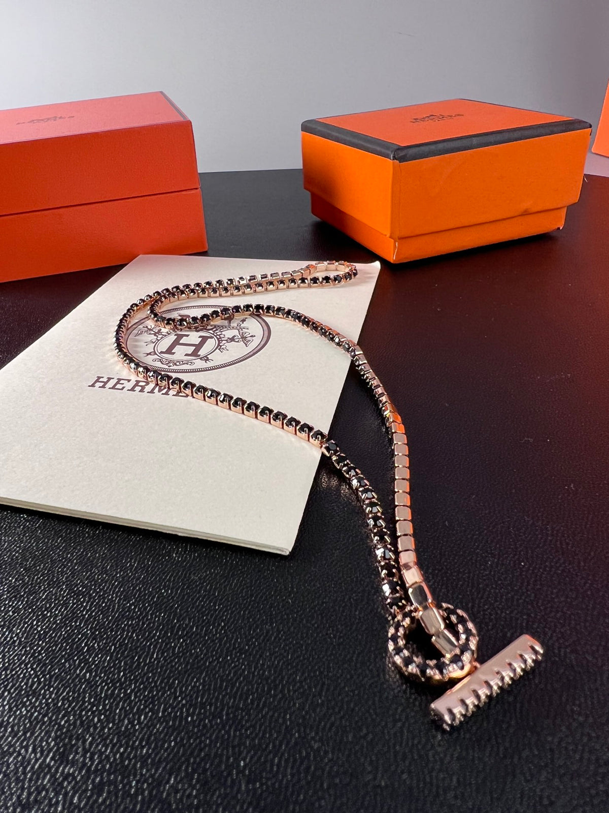 Hermès Silver-Tone Toggle Anchor-Chain Necklace - album image 6