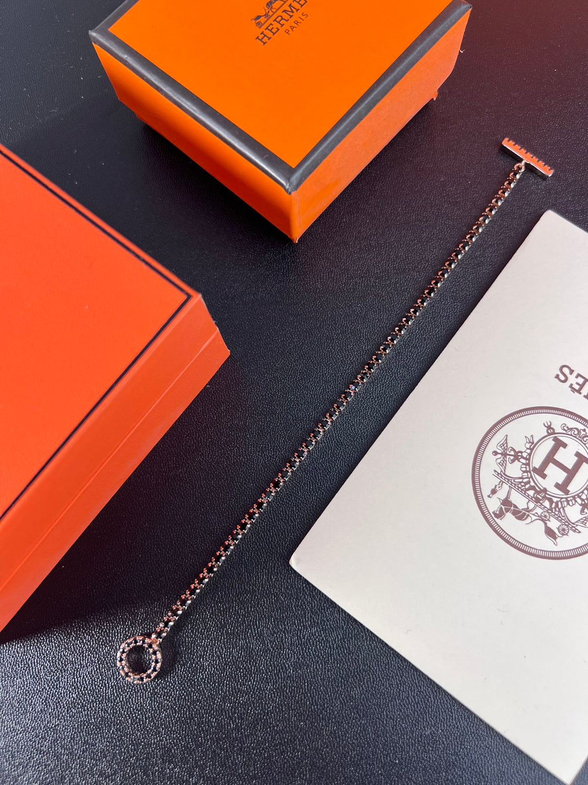 Hermès Silver-Tone Toggle Anchor-Chain Necklace - album image 2