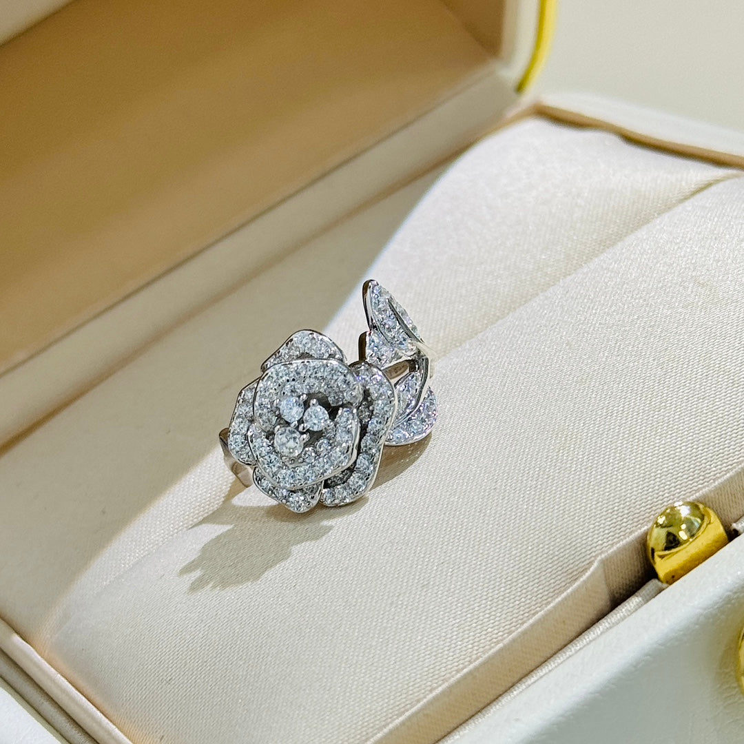 Dior Silver-Tone Rose Ring - product image 1