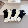 Chanel small double c cuff crew socks - view 1