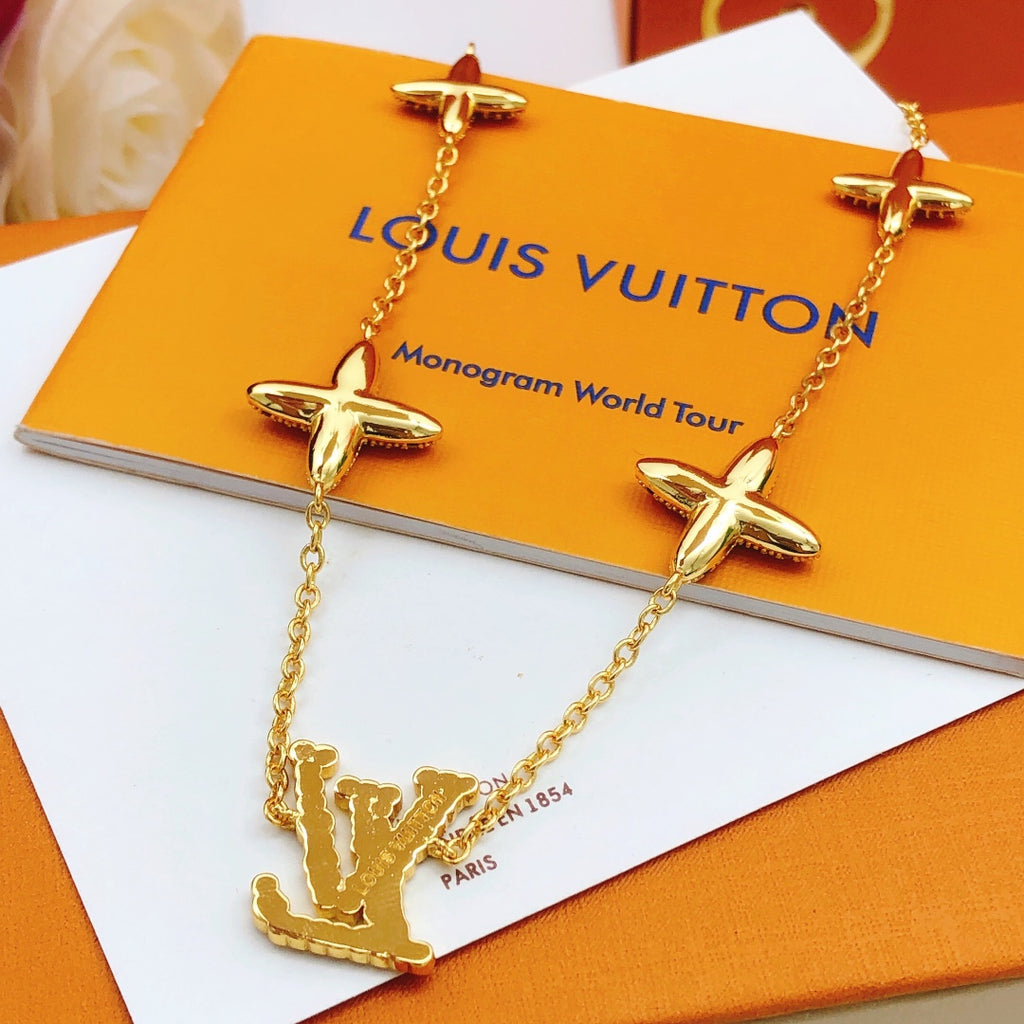 Louis Vuitton Multicolor Crystal Accent Necklace - album image 3