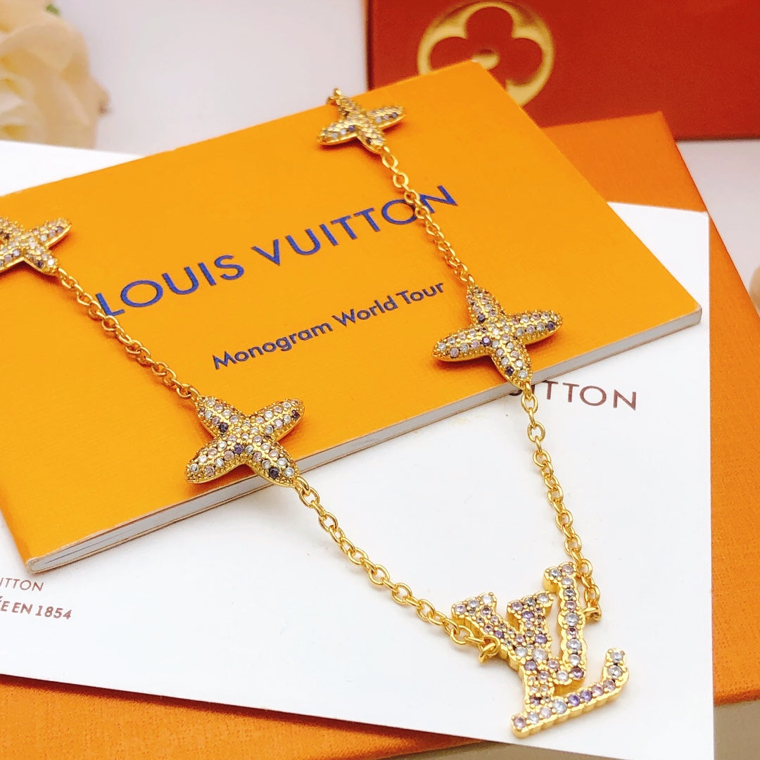 Louis Vuitton Multicolor Crystal Accent Necklace - album image 5