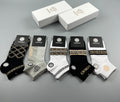 Versace greek key pattern mix ankle socks - view 1