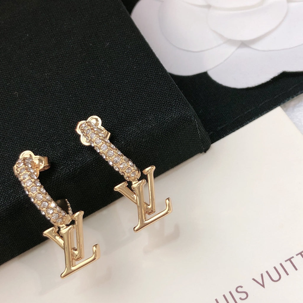 Louis Vuitton V Letter LV Letter Stud Earrings - album image 6