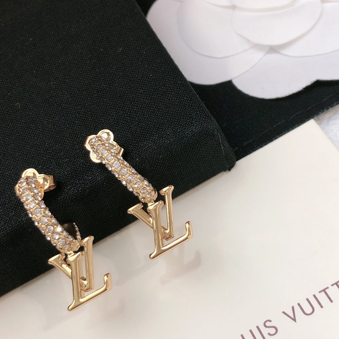 Louis Vuitton V Letter LV Letter Stud Earrings - album image 6