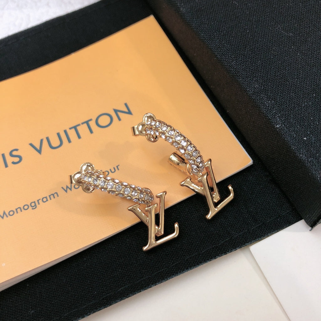 Louis Vuitton V Letter LV Letter Stud Earrings - album image 2