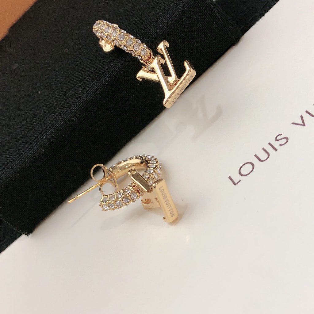 Louis Vuitton V Letter LV Letter Stud Earrings - album image 3