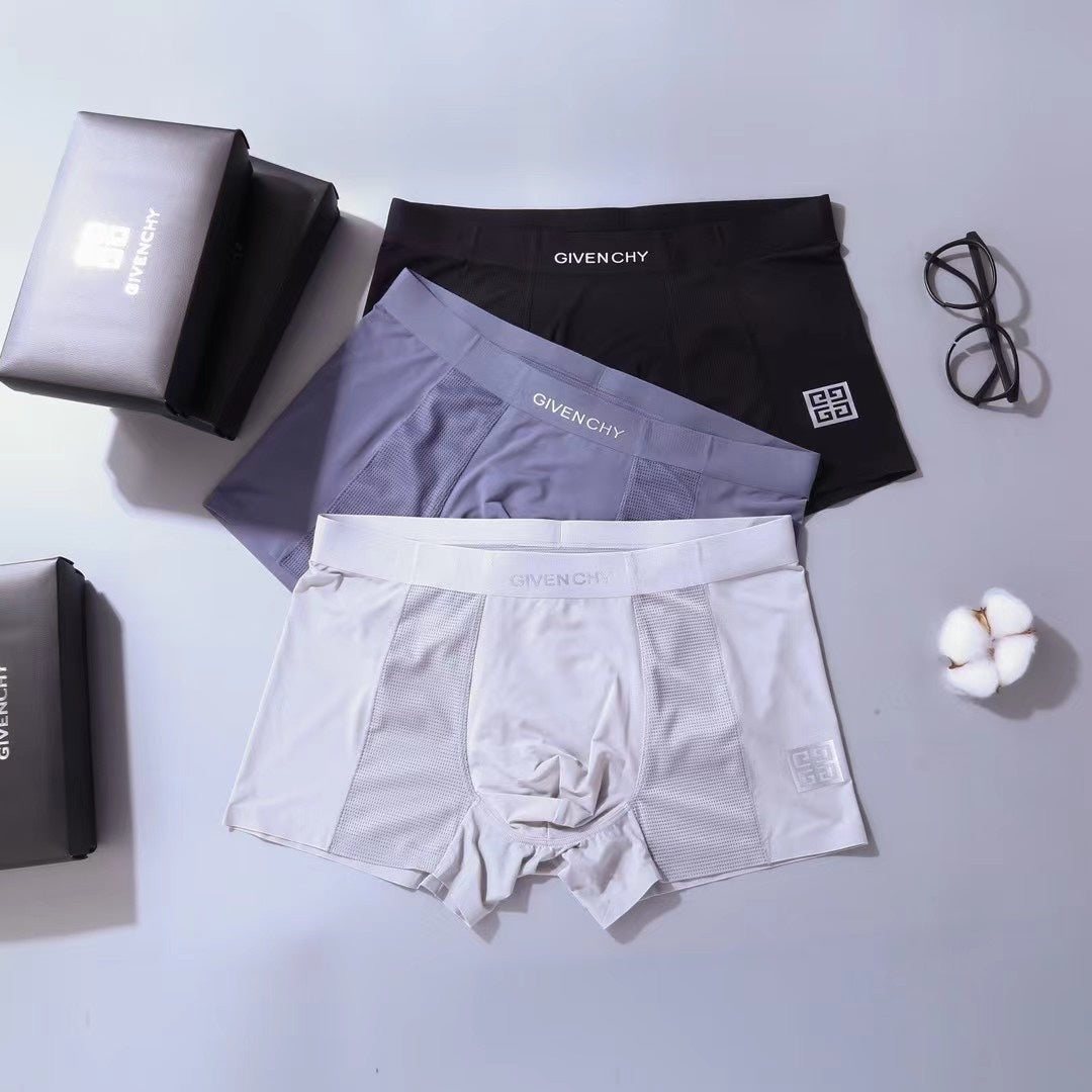 Givenchy lavender minimal letter waist boxer briefs - view 4