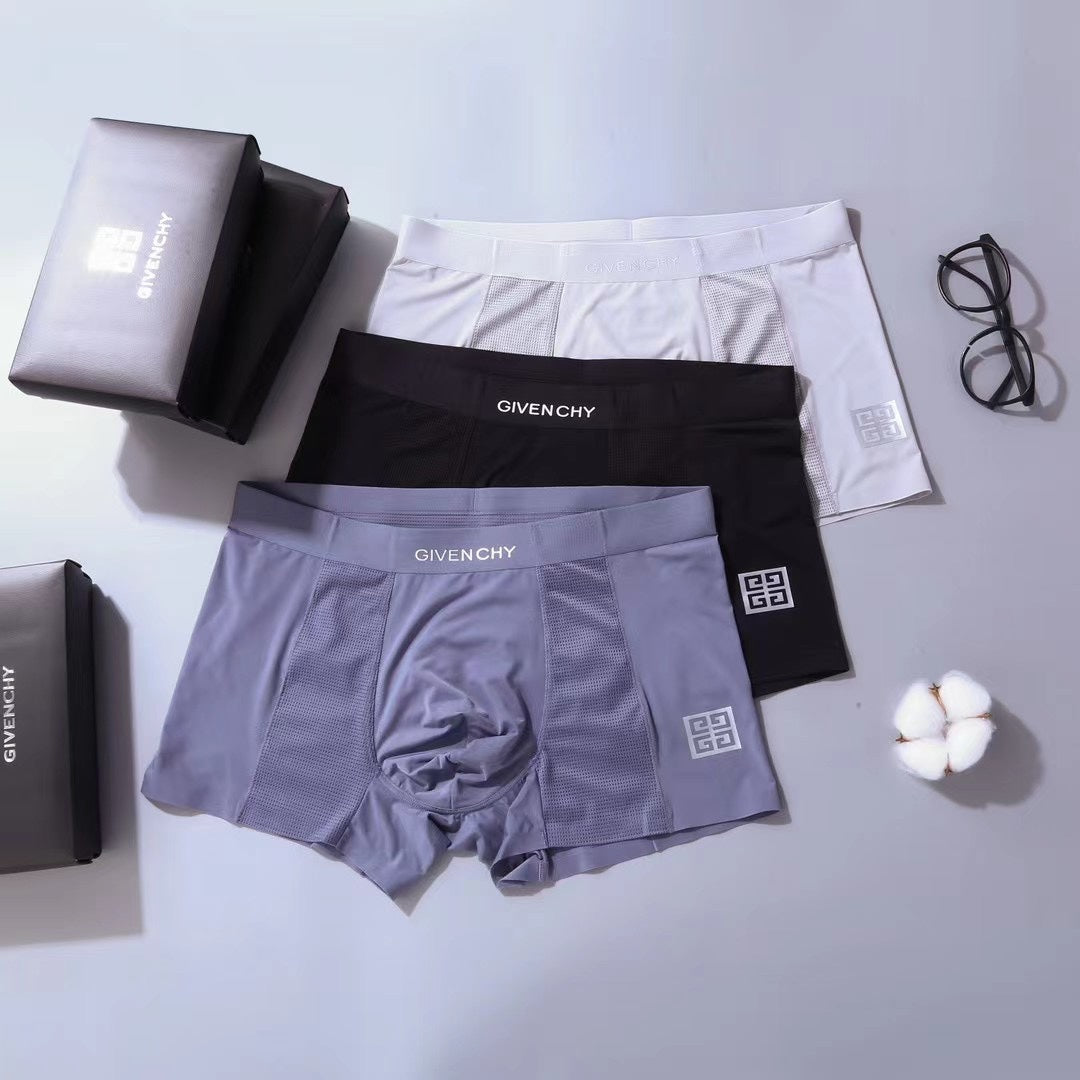 Givenchy lavender minimal letter waist boxer briefs - view 3