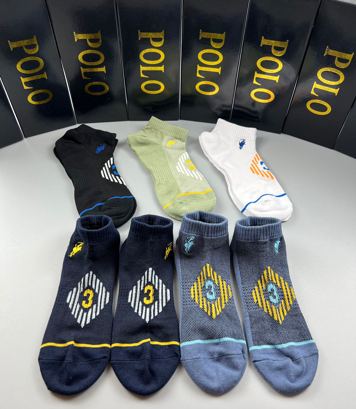 Polo Ralph Lauren pastel contrast pony socks, image 5