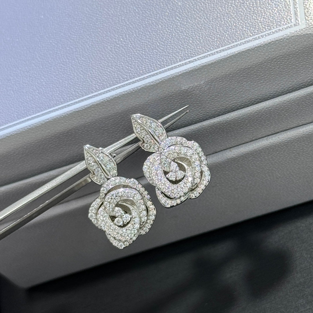 Dior Silver-Tone Teardrop Swirl Earrings - product image 4