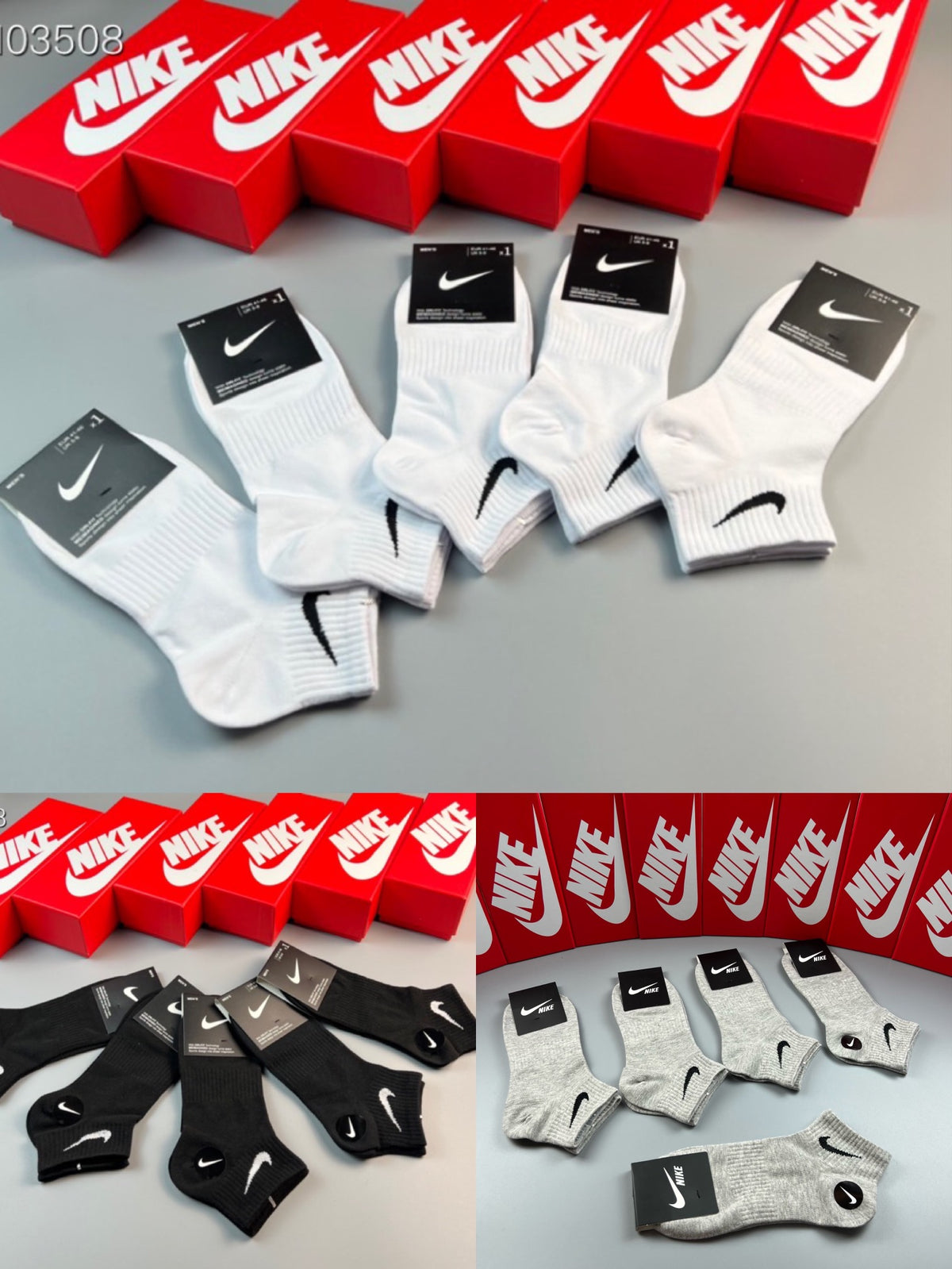 Nike heather gray swoosh ankle socks, image 9