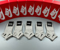 Nike heather gray swoosh ankle socks, image 1
