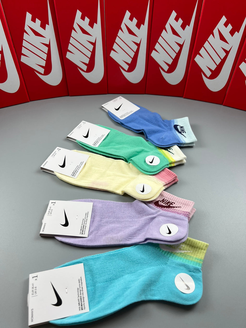 Nike pastel lettered cuff ankle socks, image 6