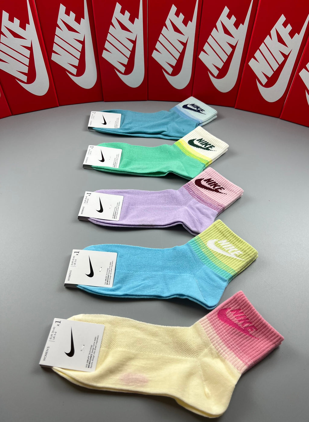 Nike pastel contrast cuff ankle socks, image 9