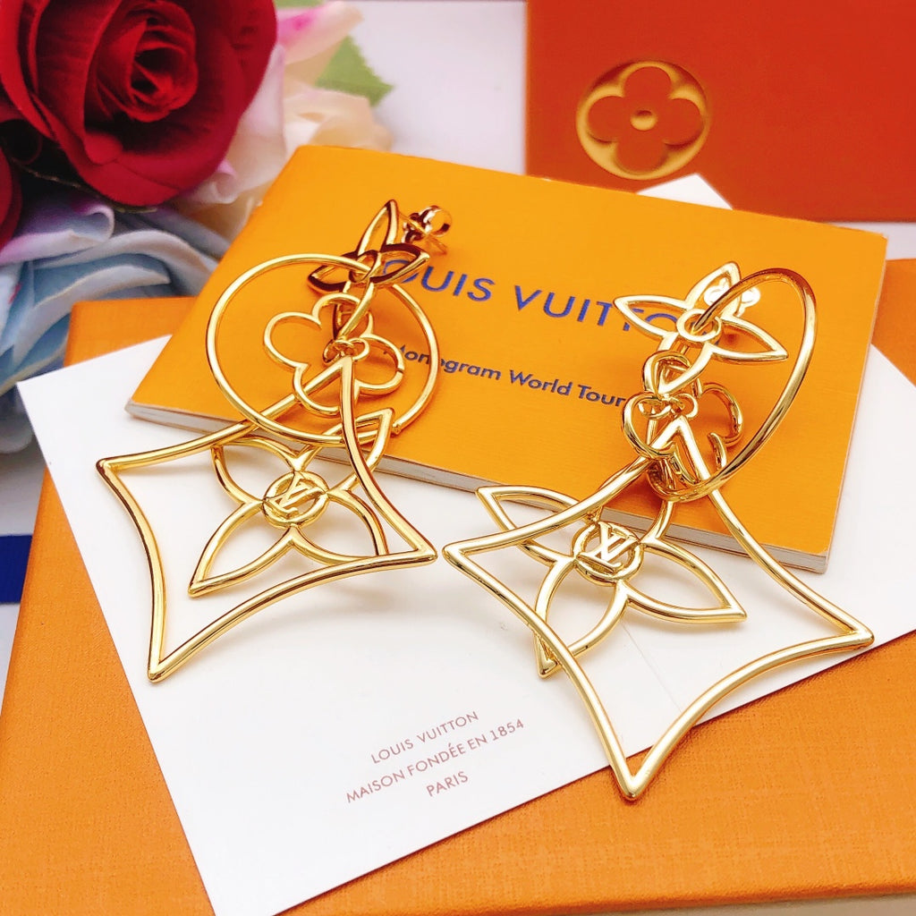 Louis Vuitton Diamond-Shape Polished Earrings - album image 1