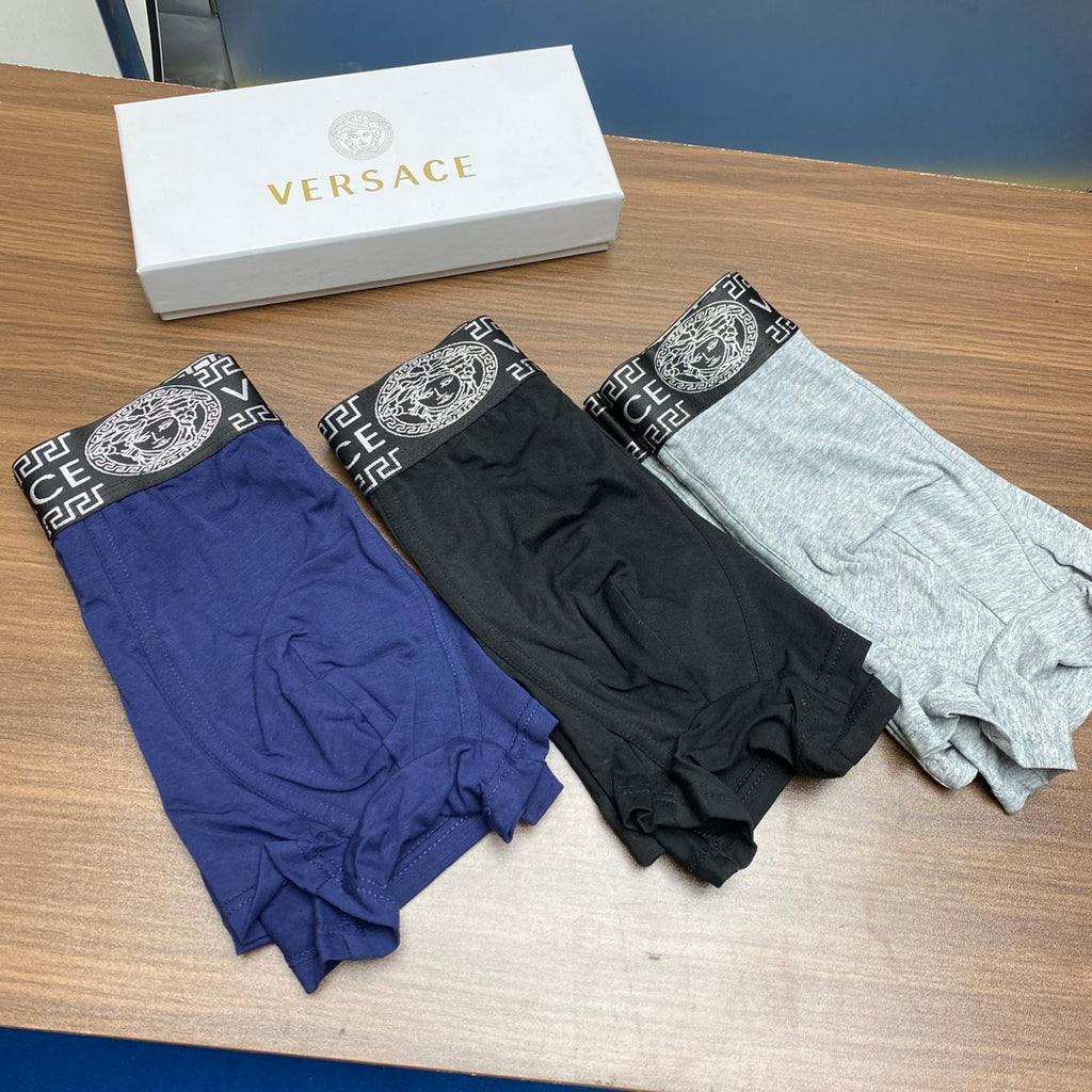 Versace allover lettered waist boxer briefs - view 3