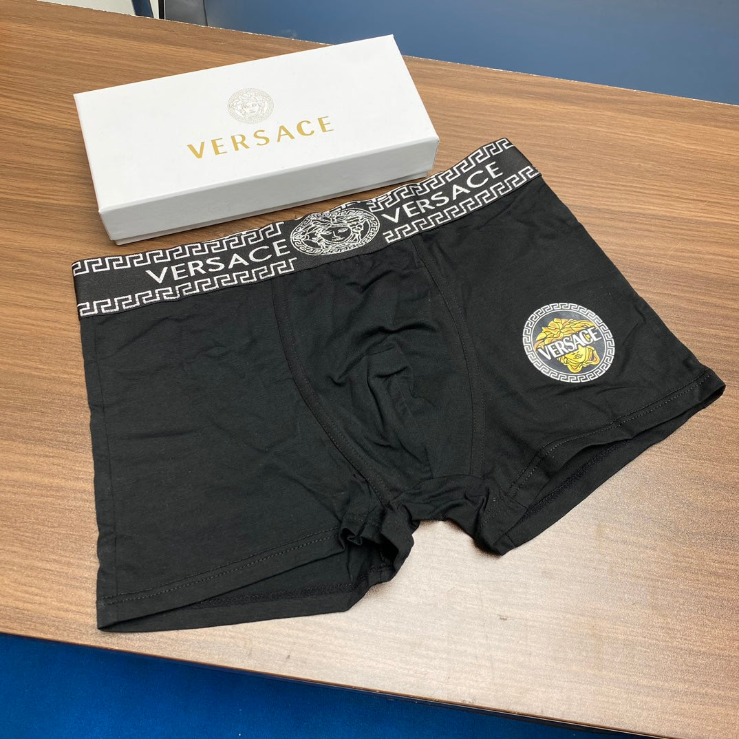 Versace allover lettered waist boxer briefs - view 5
