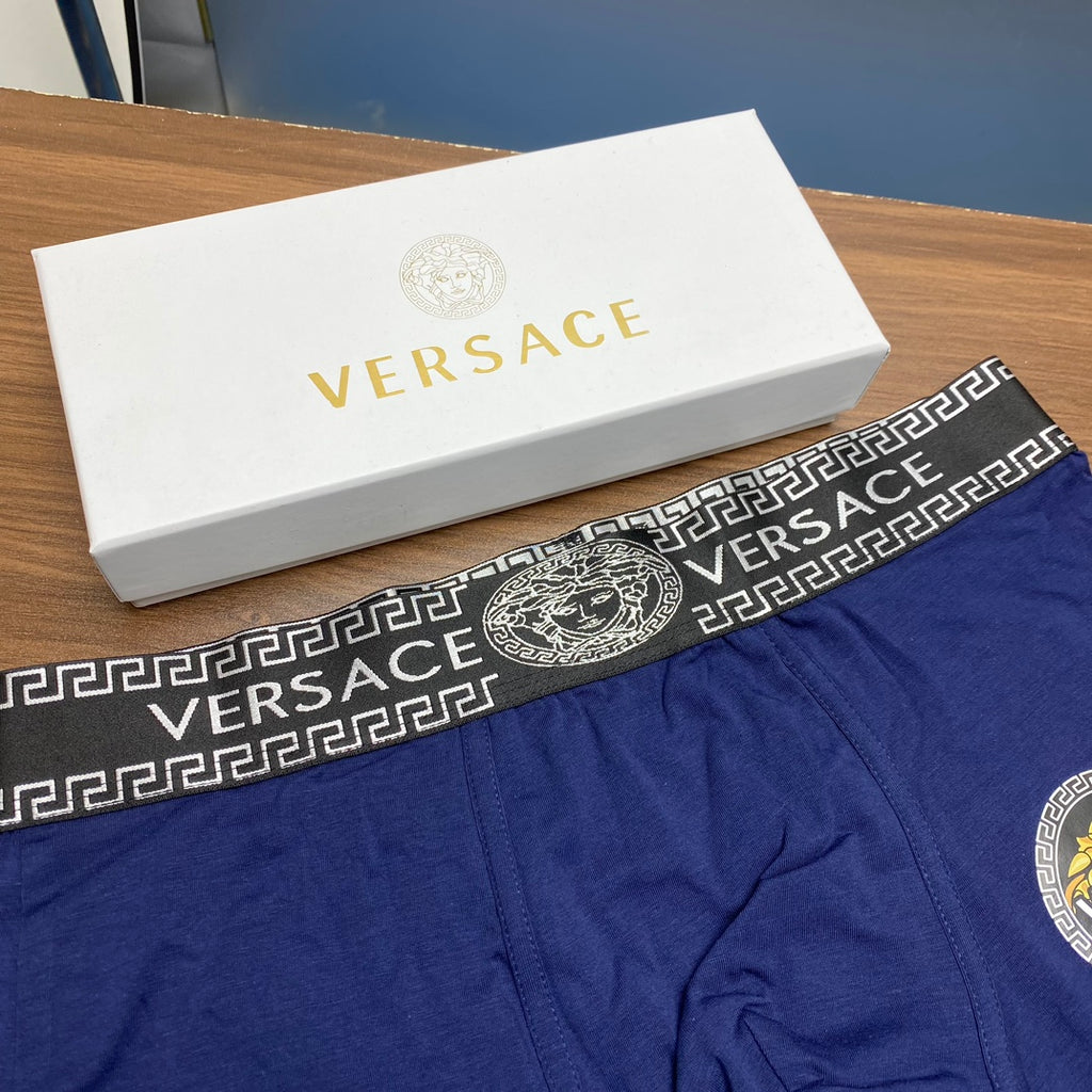 Versace allover lettered waist boxer briefs - view 8