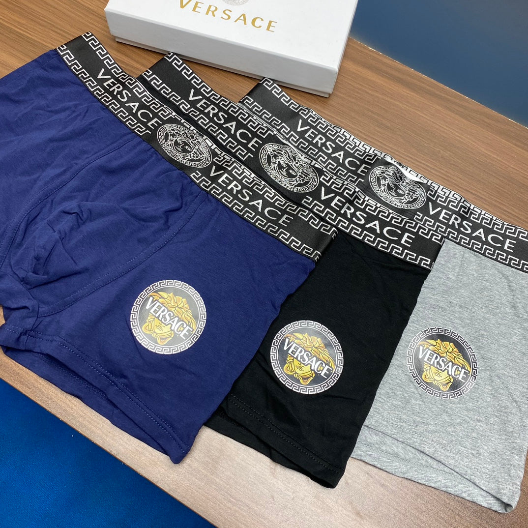 Versace allover lettered waist boxer briefs - view 2