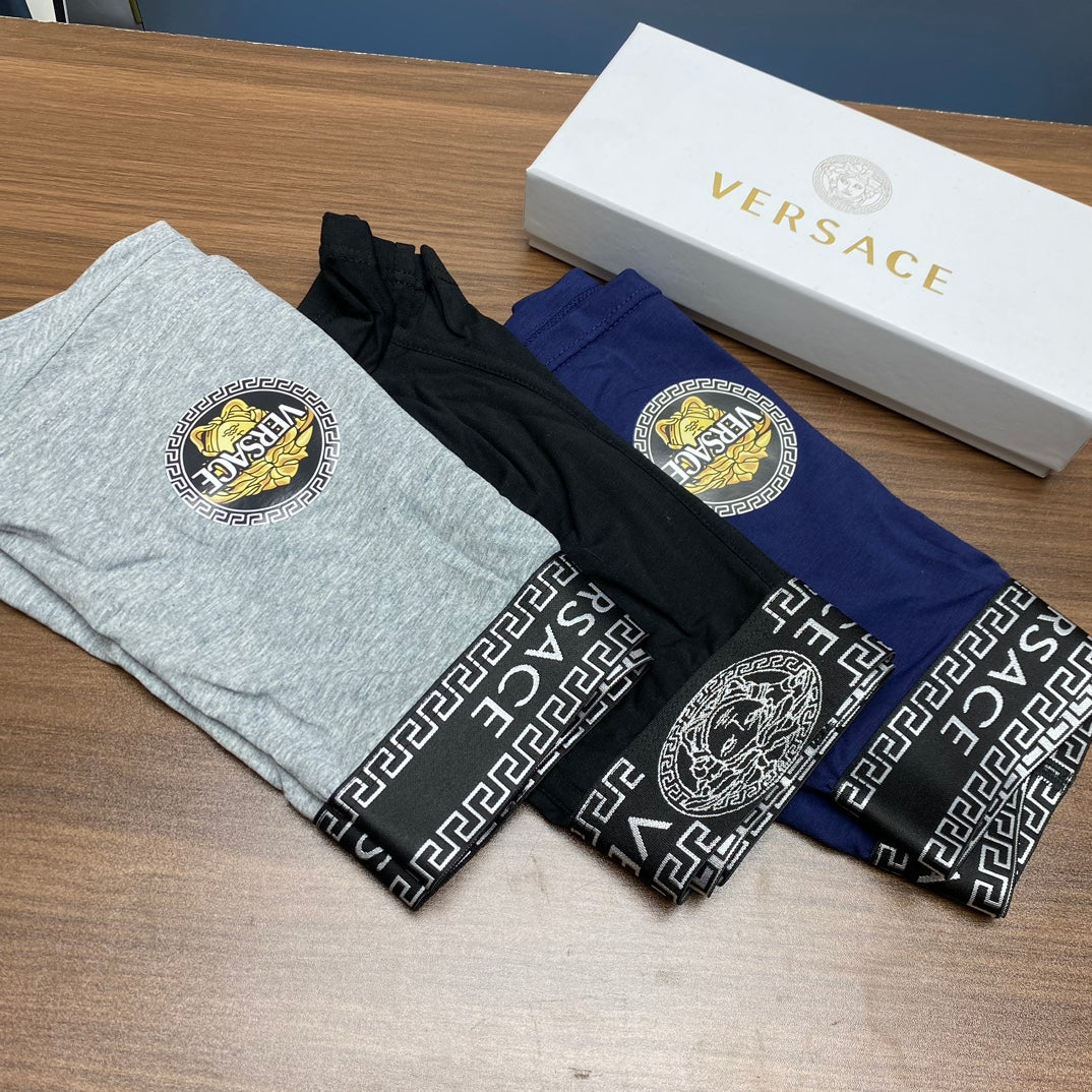 Versace allover lettered waist boxer briefs - view 7
