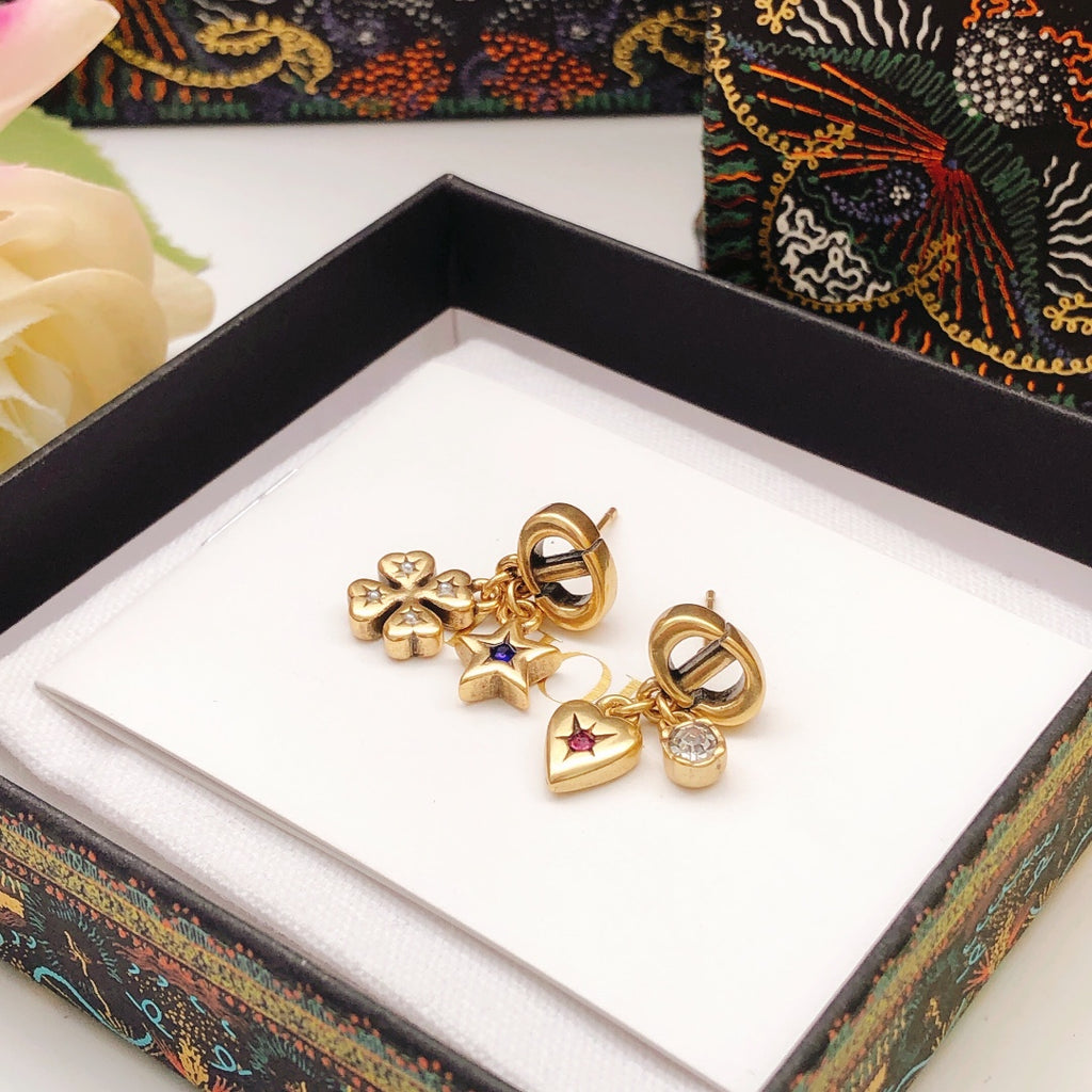 Dior CD Star and Heart Earrings - product image 9