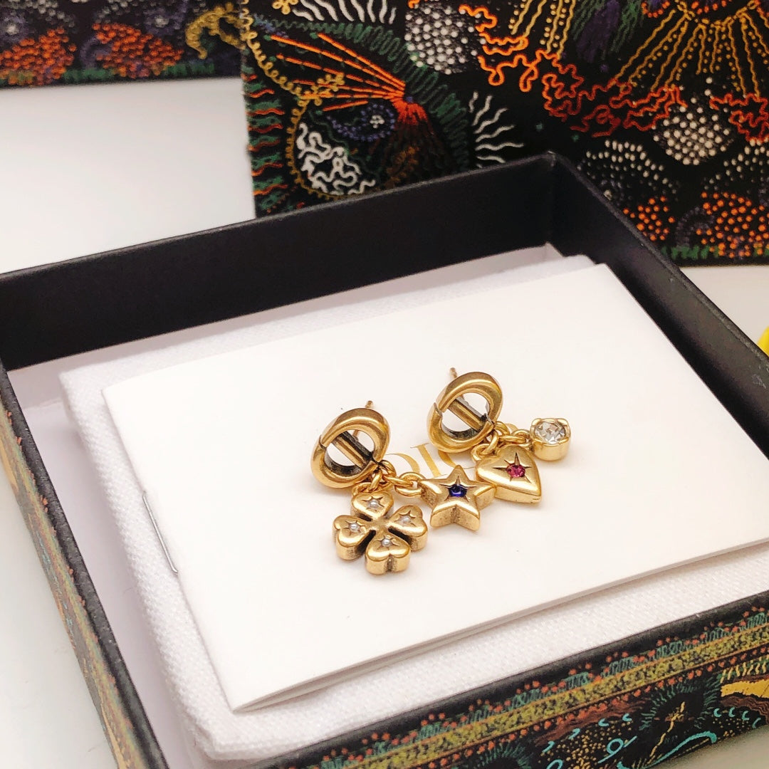 Dior CD Star and Heart Earrings - product image 8