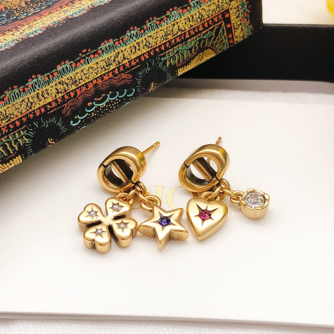 Dior CD Star and Heart Earrings - product image 7