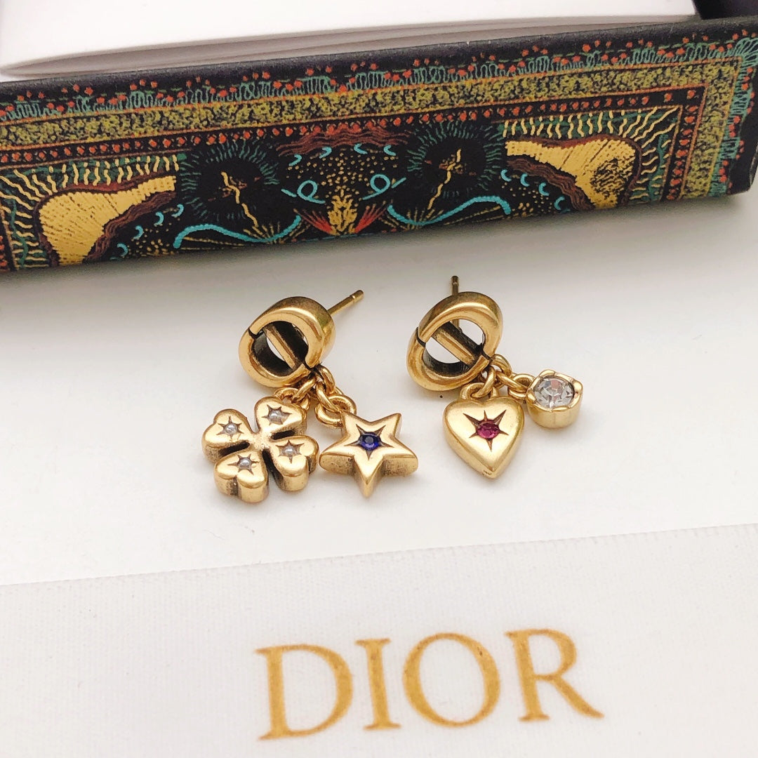 Dior CD Star and Heart Earrings - product image 6