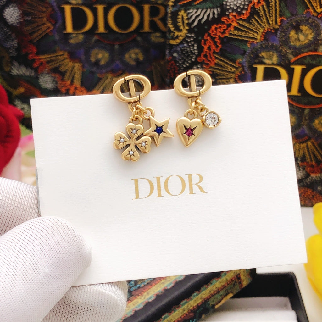 Dior CD Star and Heart Earrings - product image 2