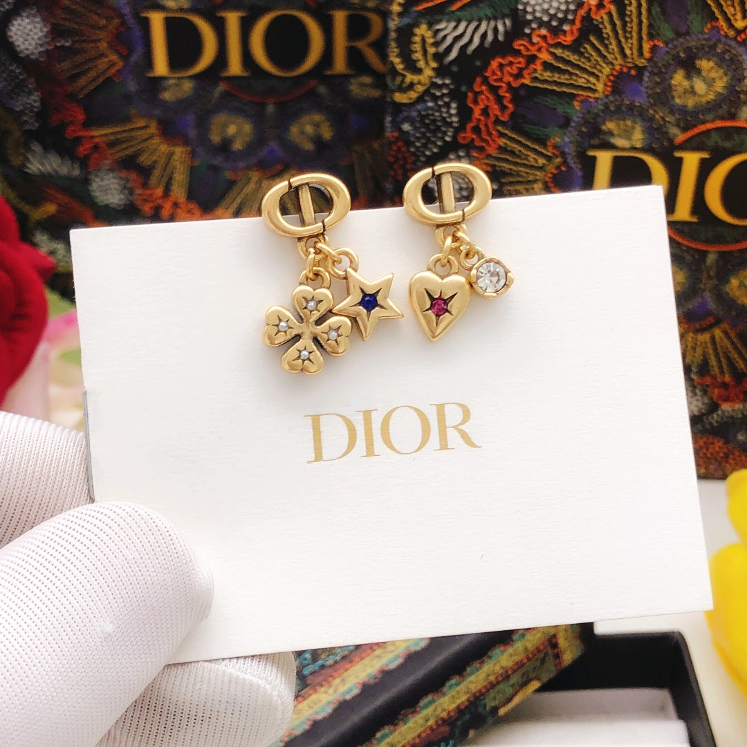 Dior CD Star and Heart Earrings - product image 2