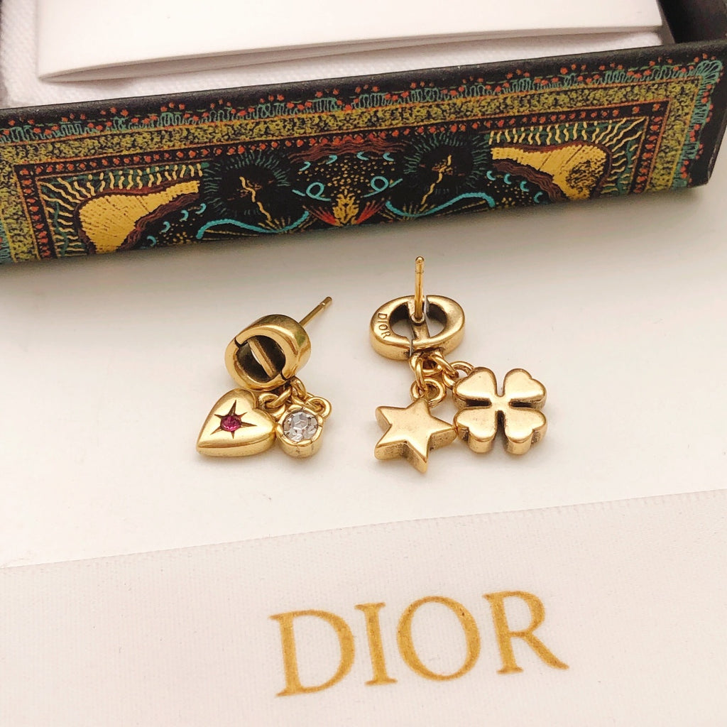 Dior CD Star and Heart Earrings - product image 5