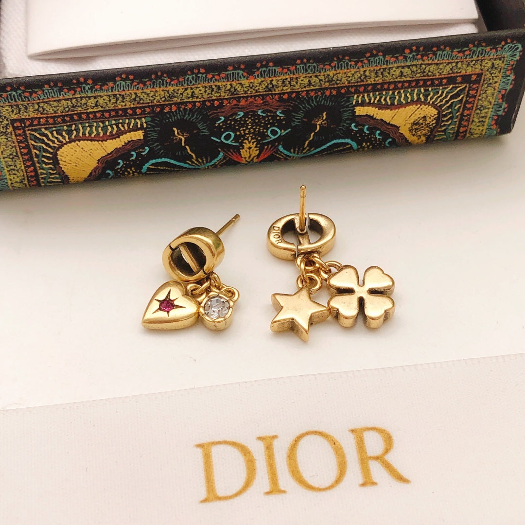Dior CD Star and Heart Earrings - product image 5