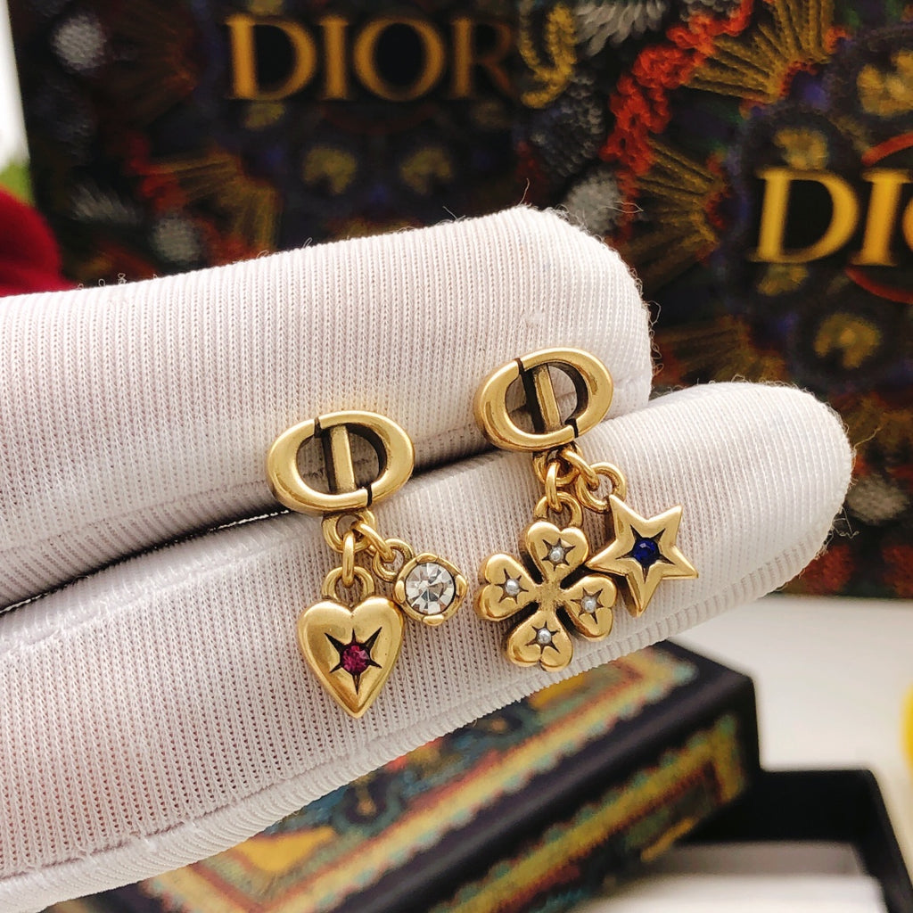 Dior CD Star and Heart Earrings - product image 4