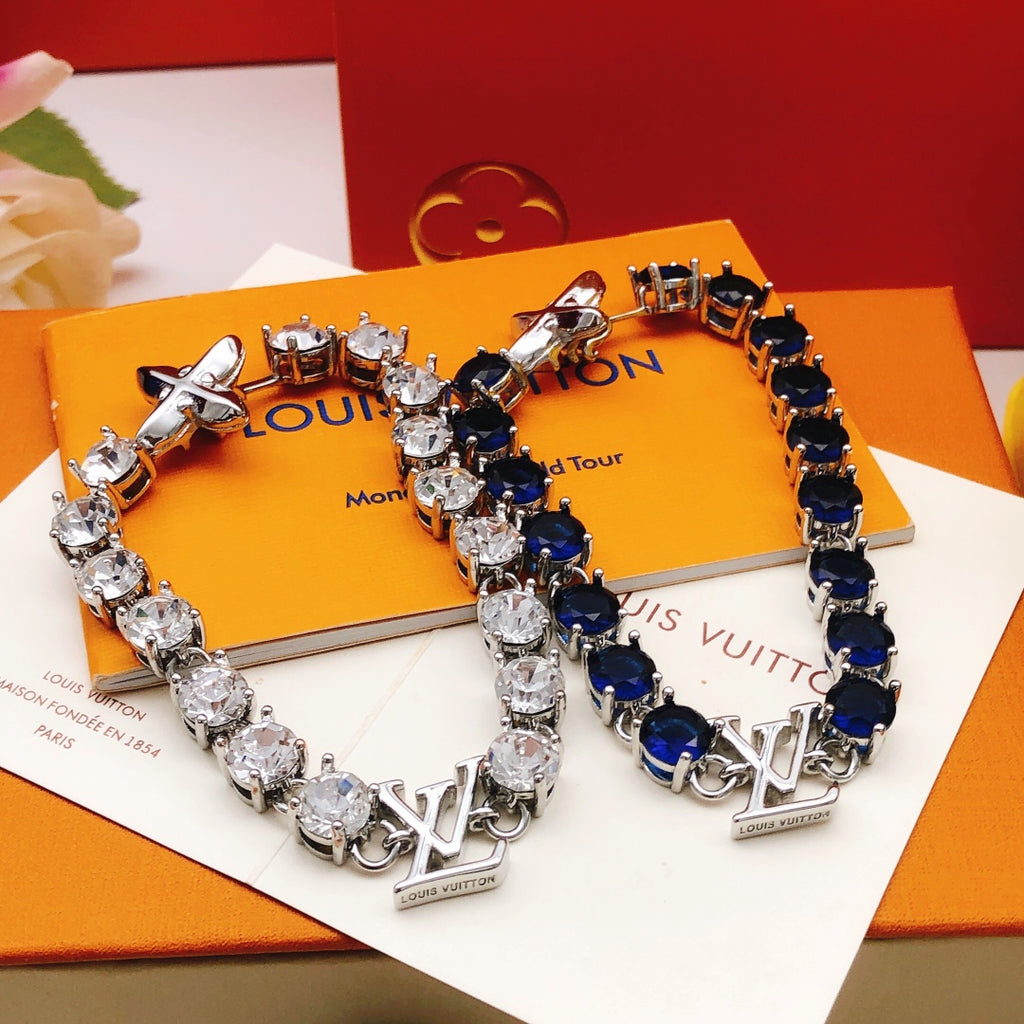 Louis Vuitton Blue Crystal Accent Bracelet - album image 5