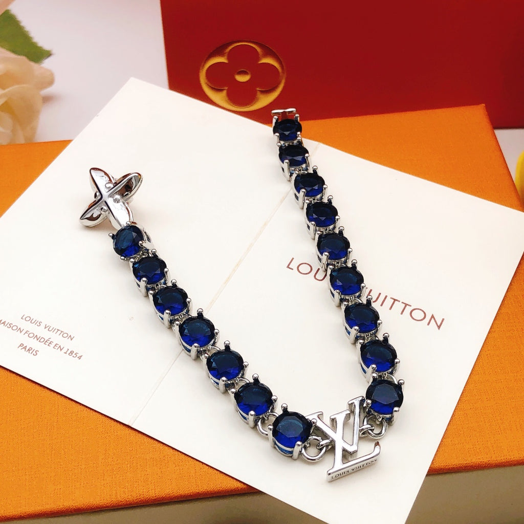 Louis Vuitton Blue Crystal Accent Bracelet - album image 2
