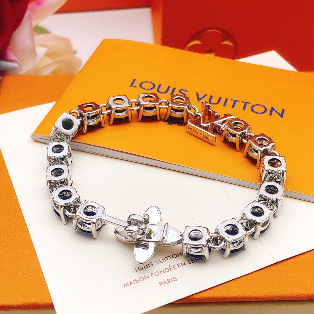 Louis Vuitton Blue Crystal Accent Bracelet - album image 6