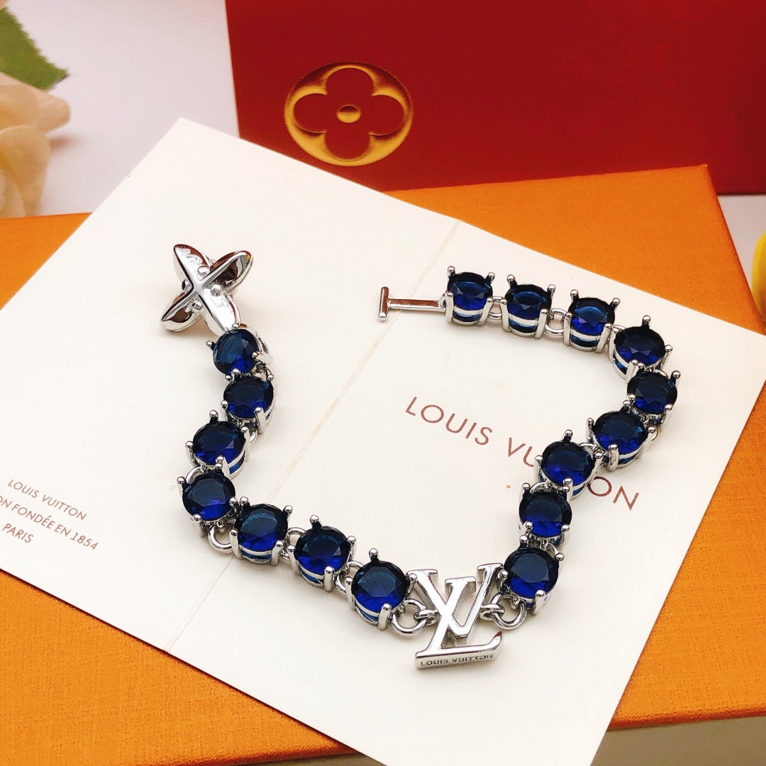 Louis Vuitton Blue Crystal Accent Bracelet - album image 1