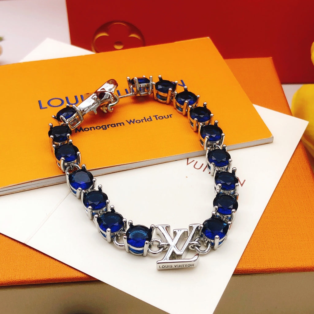 Louis Vuitton Blue Crystal Accent Bracelet - album image 3