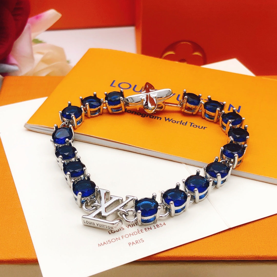 Louis Vuitton Blue Crystal Accent Bracelet - album image 4