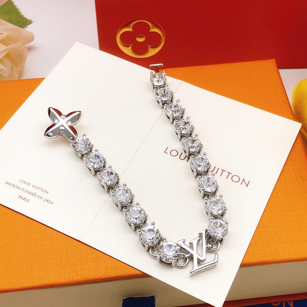 Louis Vuitton Silver-Tone Crystal Accent Bracelet - album image 2