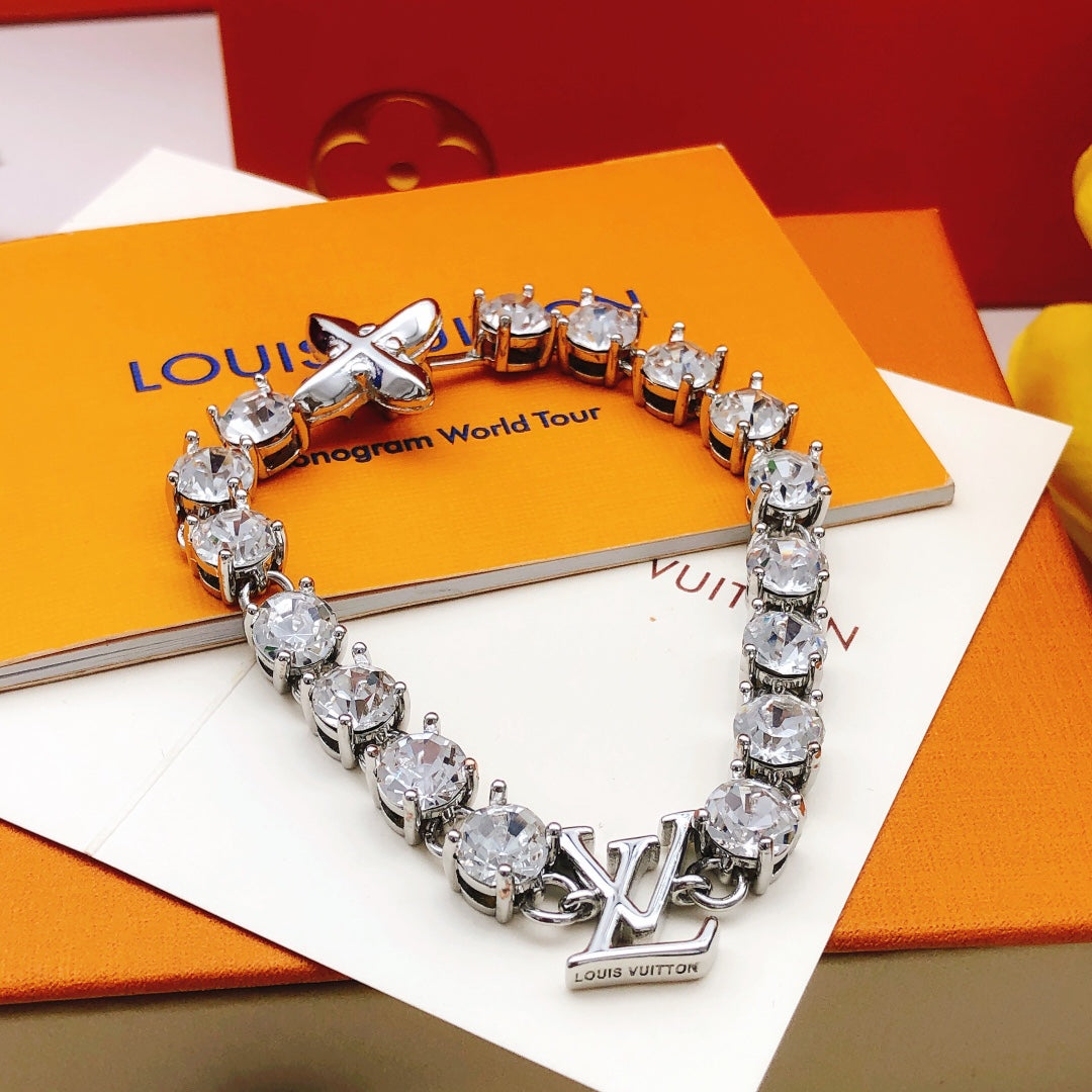 Louis Vuitton Silver-Tone Crystal Accent Bracelet - album image 4