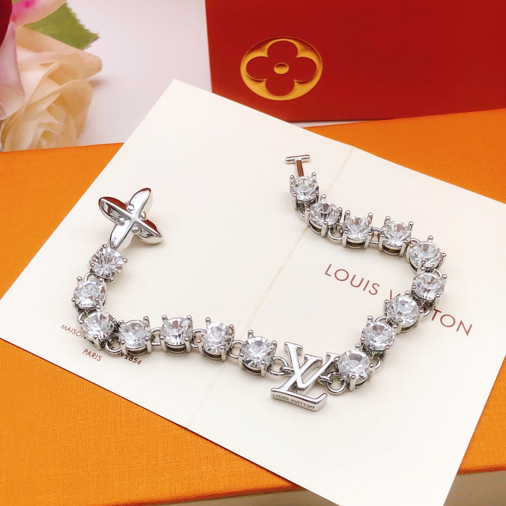Louis Vuitton Silver-Tone Crystal Accent Bracelet - album image 1