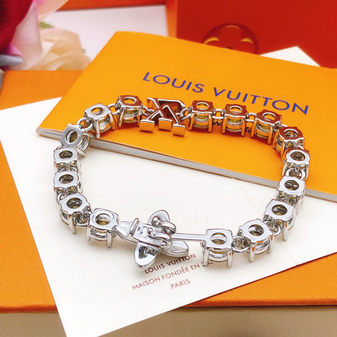 Louis Vuitton Silver-Tone Crystal Accent Bracelet - album image 6